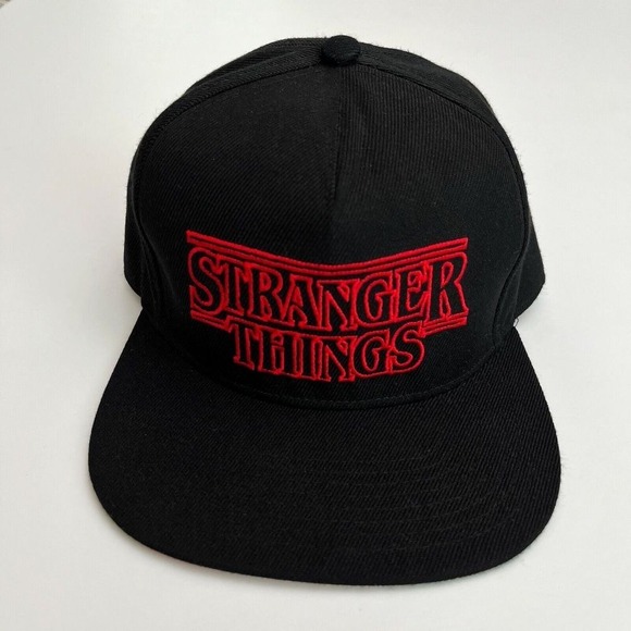 Stranger Things Flat Brim Hat, Flat Bill Hats, Stranger Things Merch Snapback R6 - Picture 1 of 8